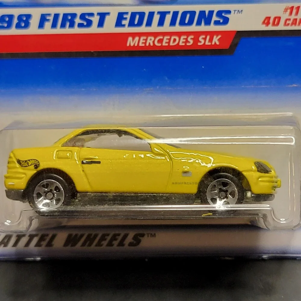 1998 Hot Wheels First Edition Mercedes SLK 11/40 (5 Hole Hub Wheels)